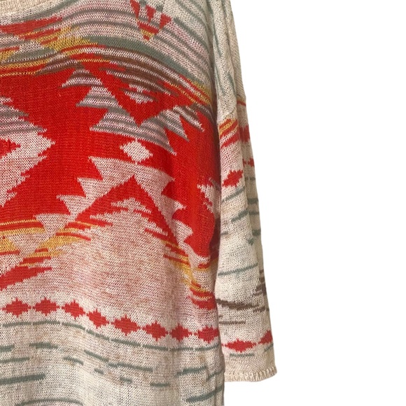 Denim & Supply Ralph Lauren XL Southwestern Aztec 3/4 Sleeve Linen Blend… - Picture 4 of 6